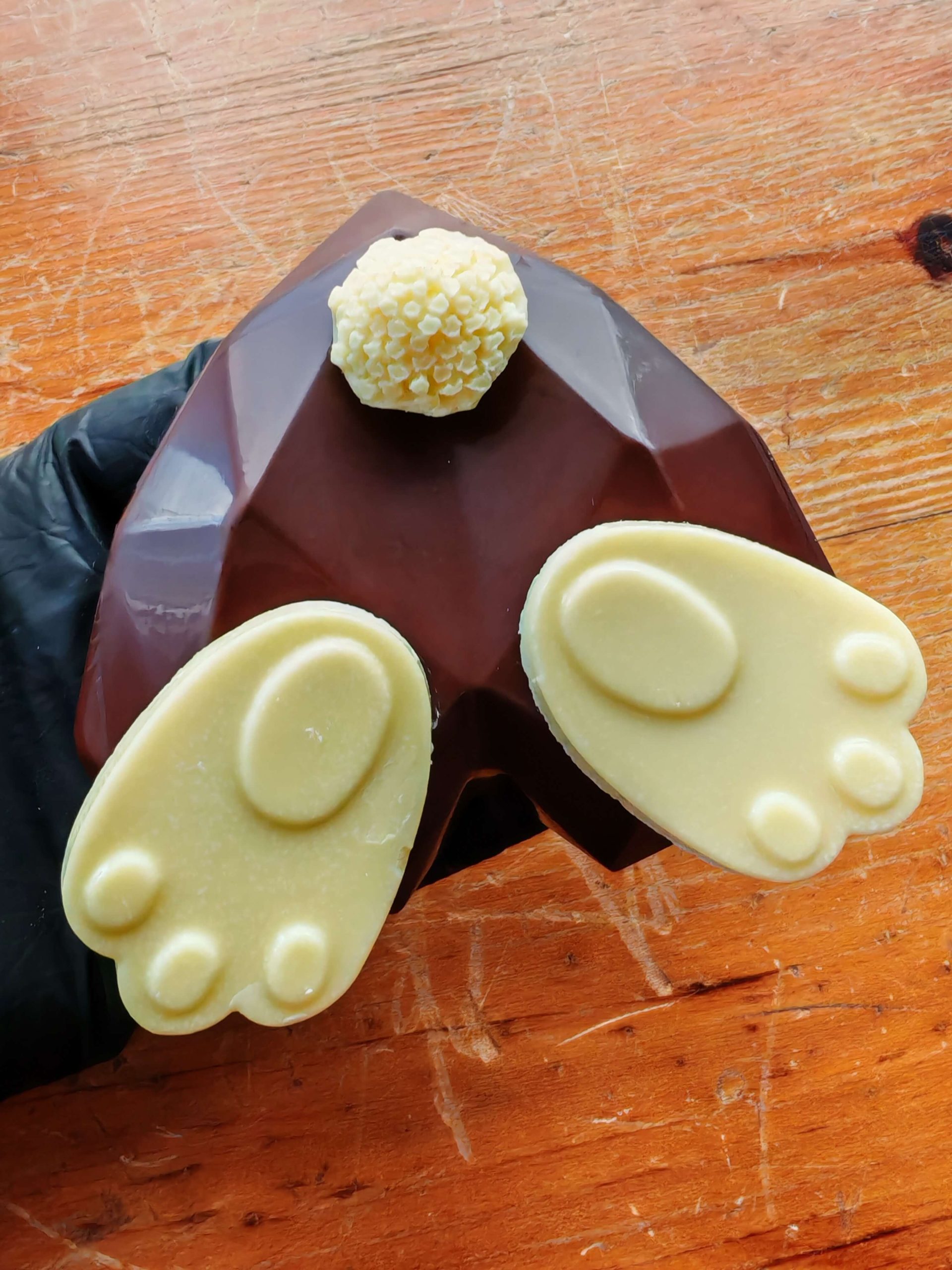 Rabinho de Coelho de Chocolate - Negro 54,5% e Branco